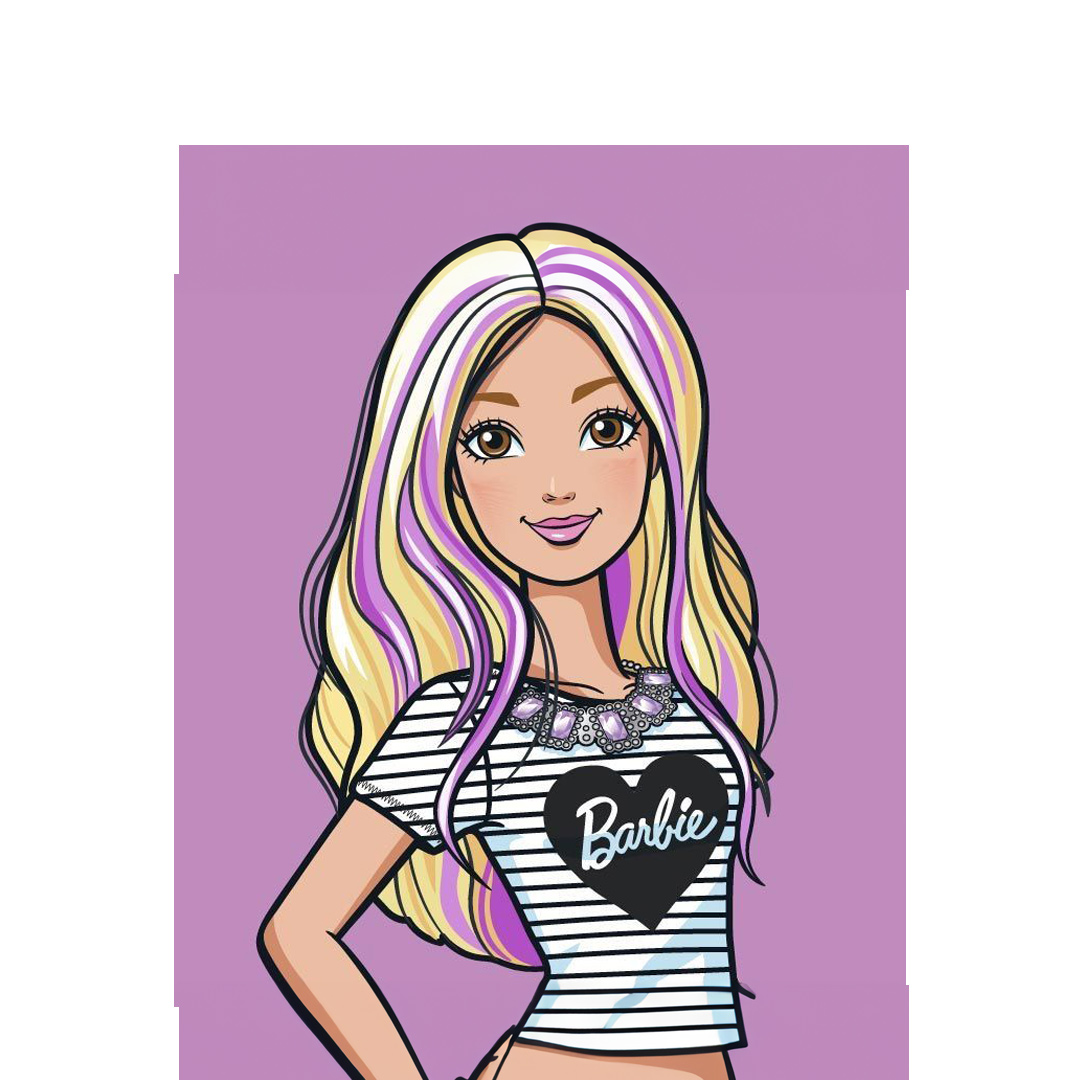 Barbie Backpack StudentPack - Barbie Smiling Cartoon Art | Shirt Chic