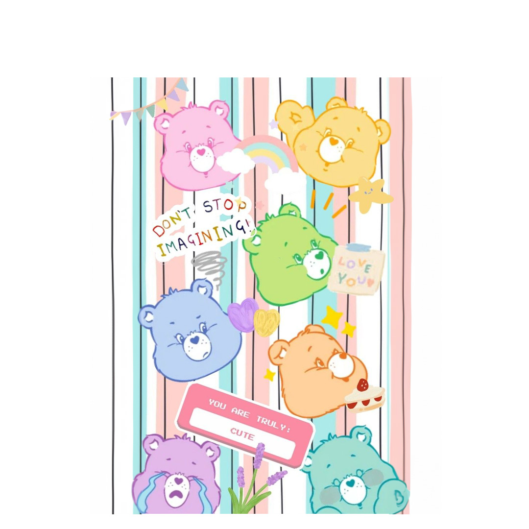 CareBears Backpack StudentPack Characters Don't Stop Imagining Collage Shirt Chic