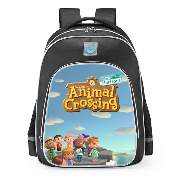 Animal Crossing New Horizons Shoreline Theme School Backpack
