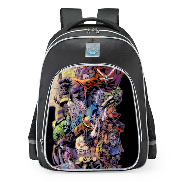 Darkstalkers Night Warriors Characters School Backpack