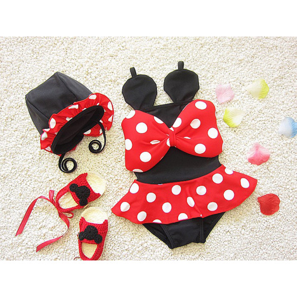 Minnie Mouse Girls Swimsuit-1