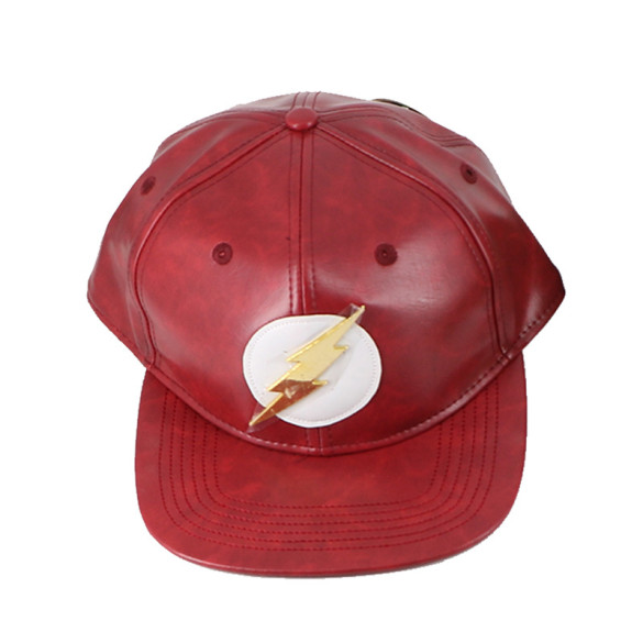 Official DC Comics Flash Faux Leather Snapback Hat