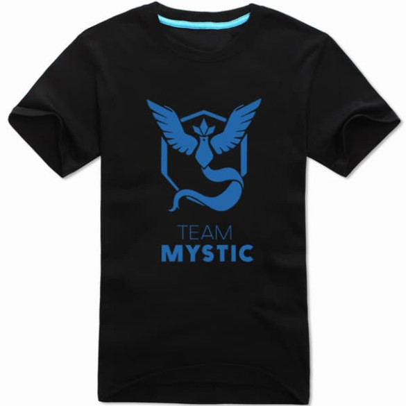 Pokemon Go Blue Team Mystic Black T-Shirt