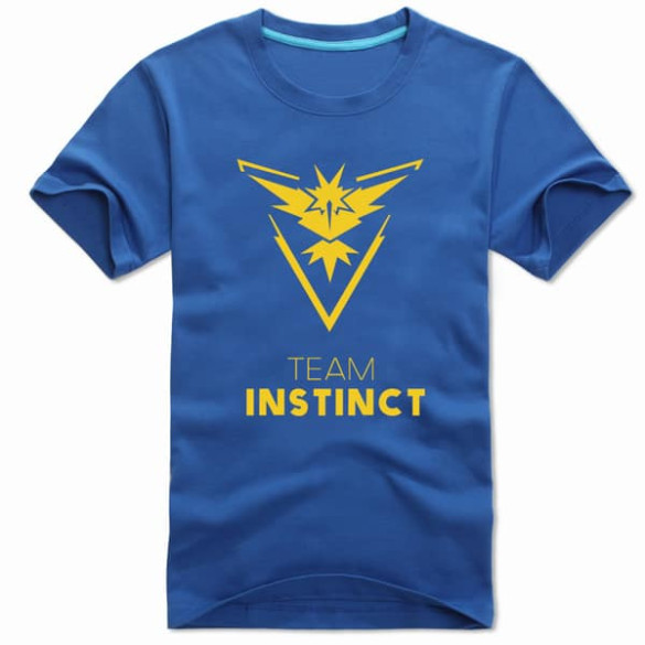 Pokemon Go Yellow Team Instinct Blue T-Shirt