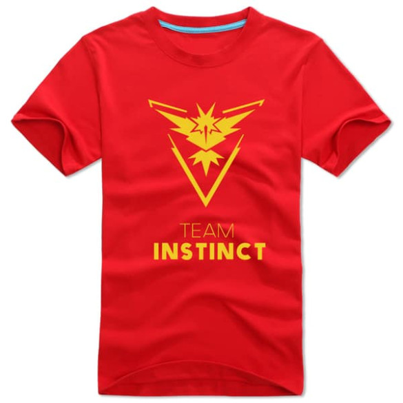 Pokemon Go Yellow Team Instinct Red T-Shirt