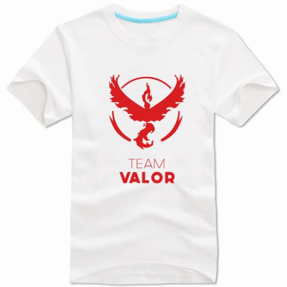 Pokemon Go Red Team Valor White T-Shirt