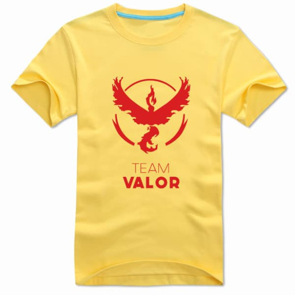 Pokemon Go Red Team Valor Yellow T-Shirt