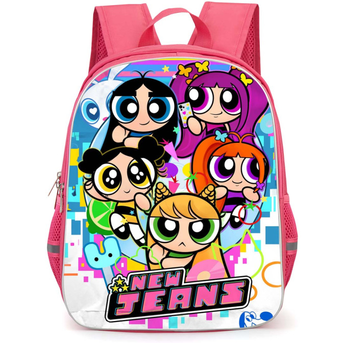 New Jeans Backpack StudentPack New Jeans Members Portrait In The
