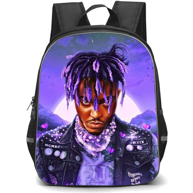 Juice WRLD Backpack StudentPack Juice WRLD Portrait Illustration Art Shirt Chic