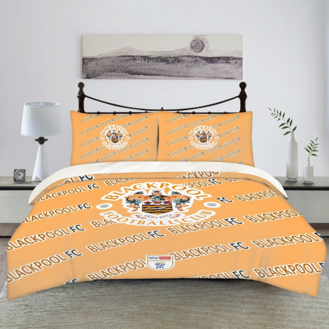 Blackpool FC Comforter Sham Set Bed Set Sheet Cover Blackpool