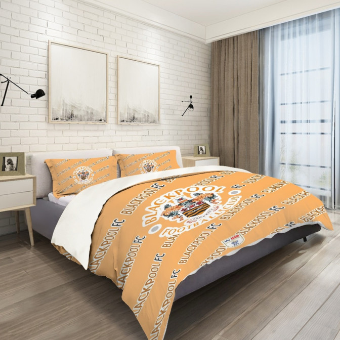 Blackpool FC Comforter Sham Set Bed Set Sheet Cover Blackpool