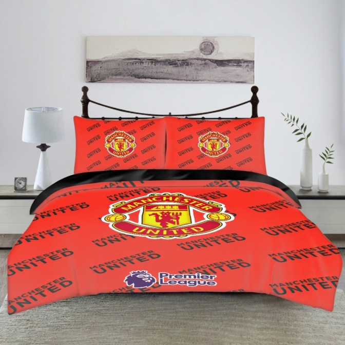 Manchester United Football Club Comforter Sham Set Bed Set Sheet Cover