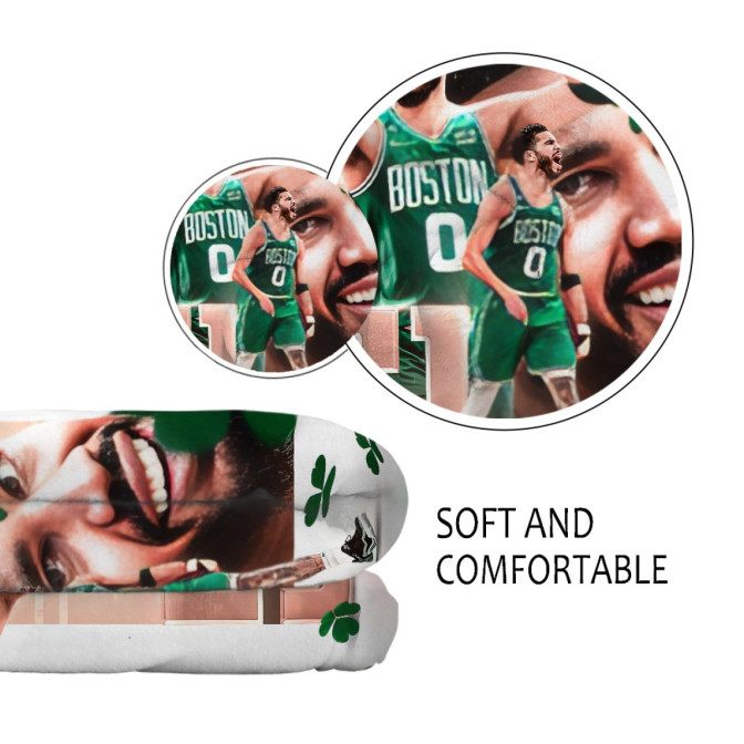 NBA Jayson Tatum Blanket Throw Jayson Tatum Boston Celtics 0