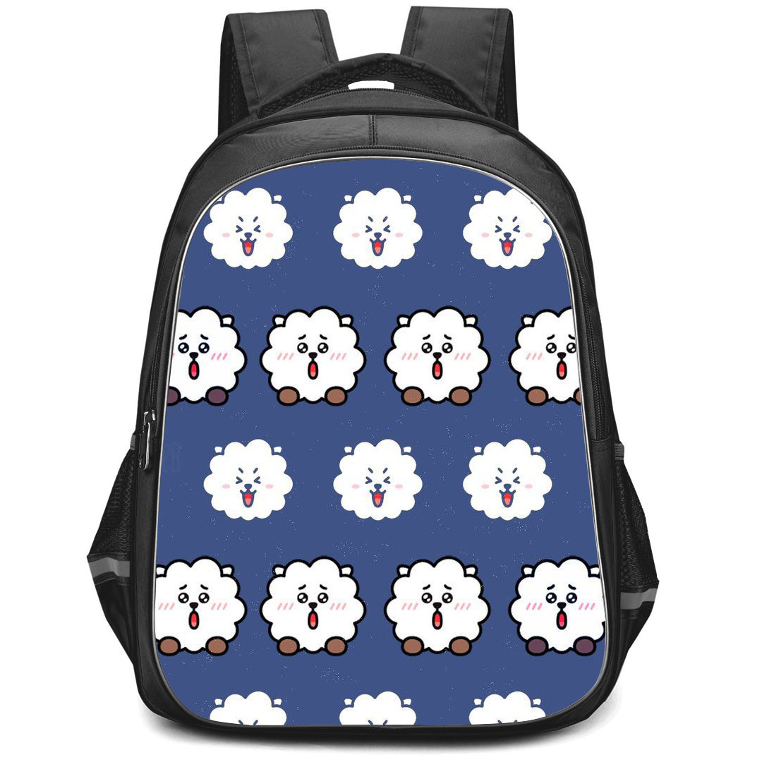 BT21 RJ Backpack StudentPack - RJ Avatar On Blue Background