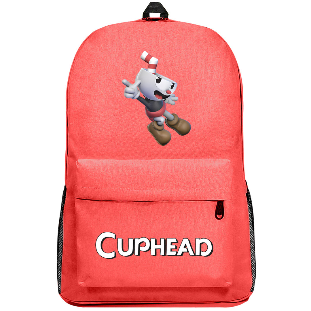 Cuphead Backpack SuperPack Cuphead Smash Character Art Shirt Chic