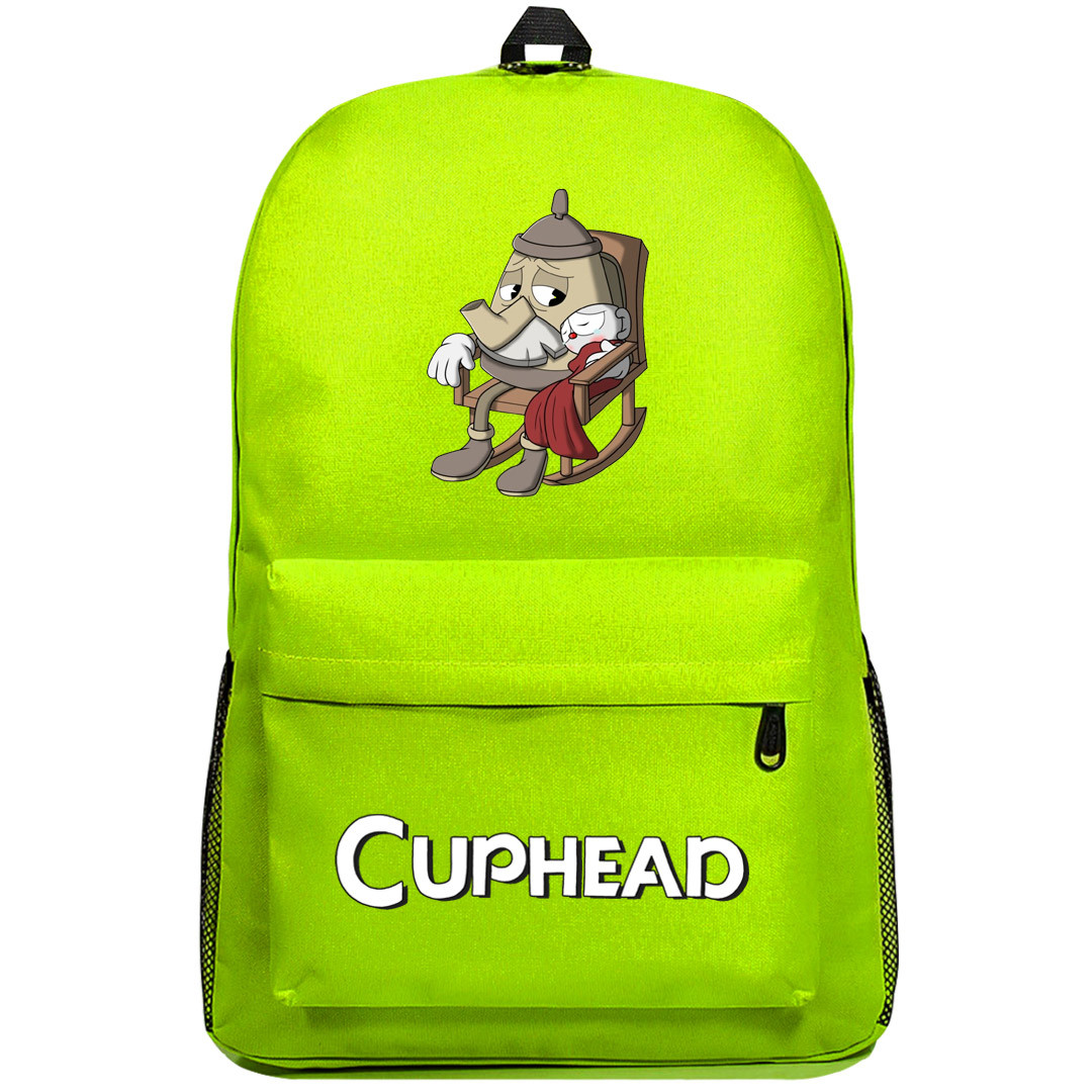 Cuphead Elder Kettle Backpack SuperPack - Elder Kettle Boss With Little Cuphead