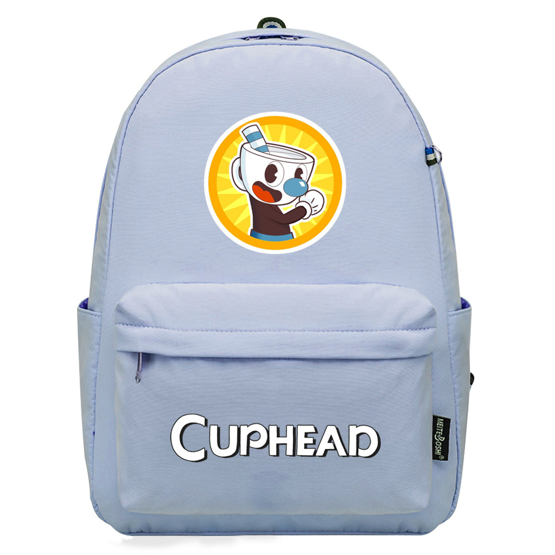 Cuphead Mugman Backpack SuperPack - Mugman Portrait Sticker Art