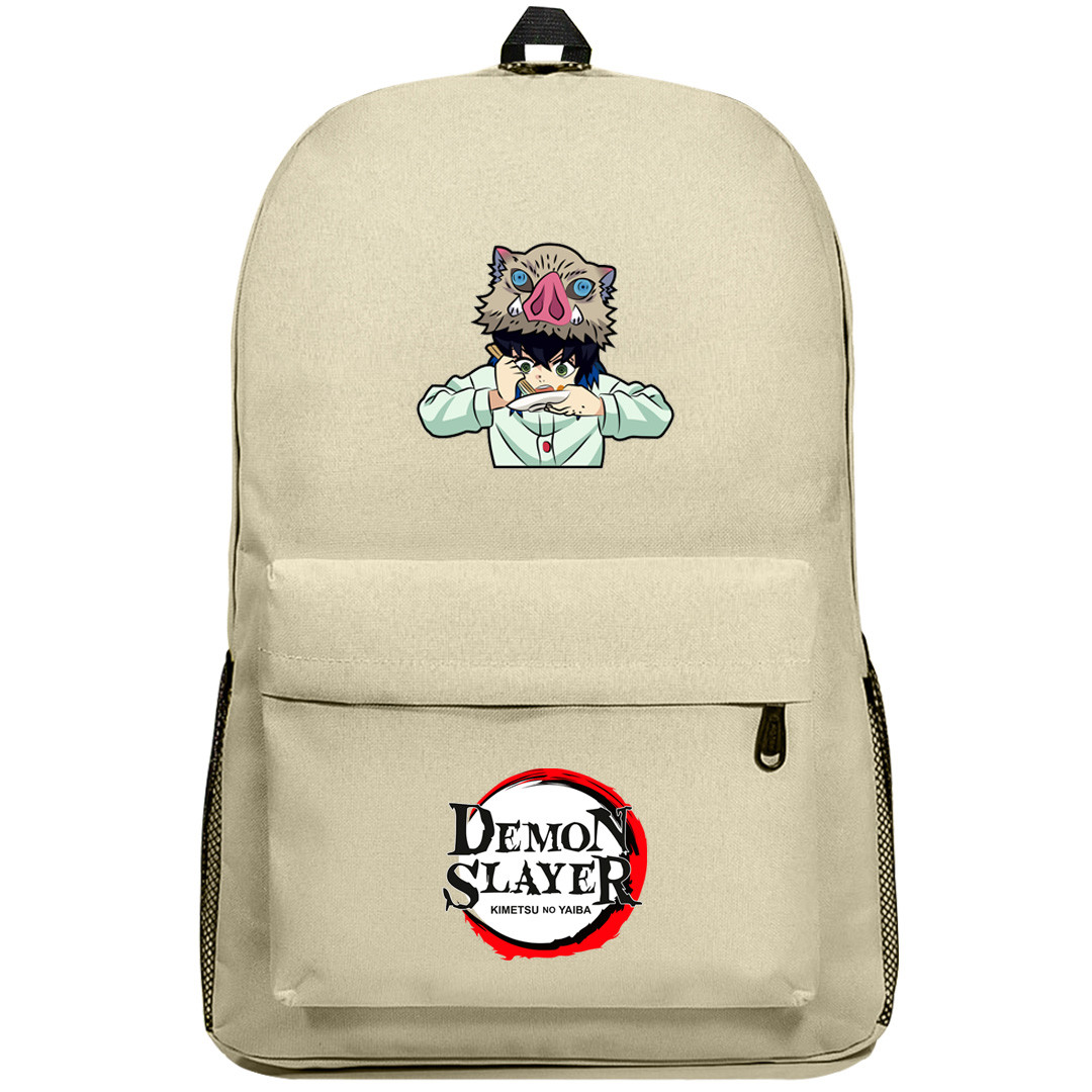 Demon Slayer Inosuke Hashibira Backpack SuperPack - Inosuke Hashibira Unmasked Chibi Art