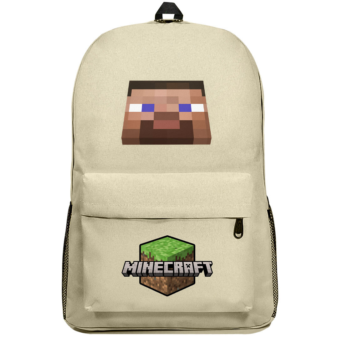 Minecraft Steve Backpack SuperPack - Steve Face Pin Chibi Art Series