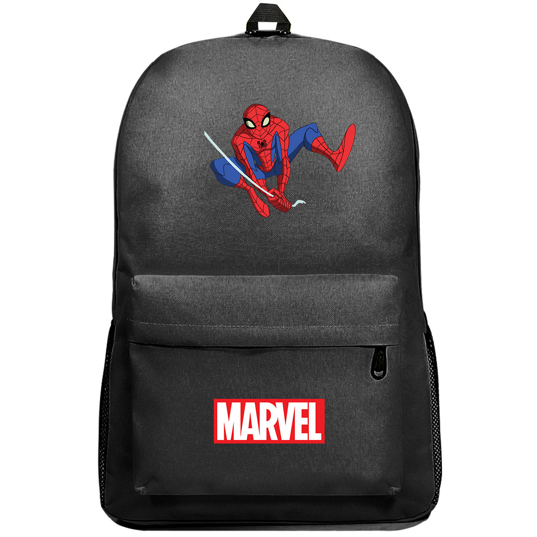 Spider Man Backpack SuperPack - Spectacular Spider Man Swinging Cartoon Art