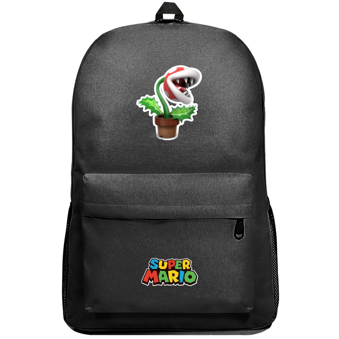 Super Mario Piranha Plant Backpack SuperPack - Piranha Plant Sticker Art