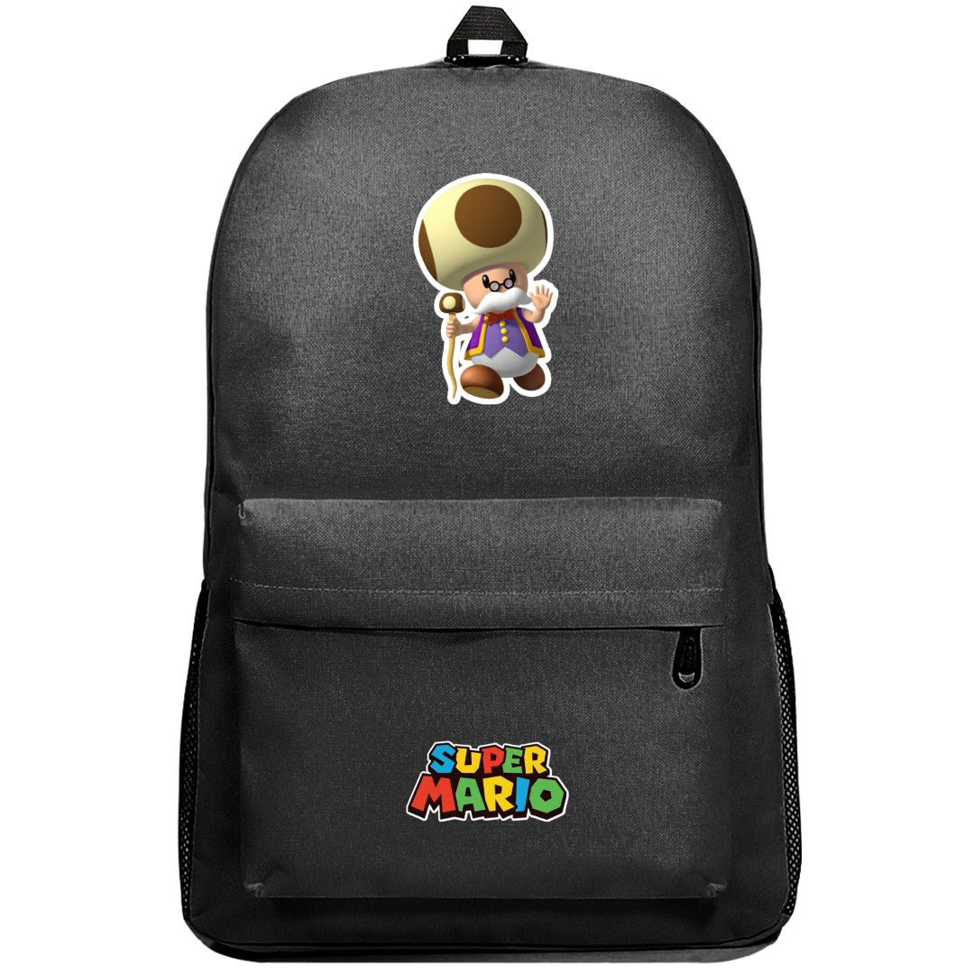 Super Mario Toadsworth Backpack SuperPack - Toadsworth Sticker Art