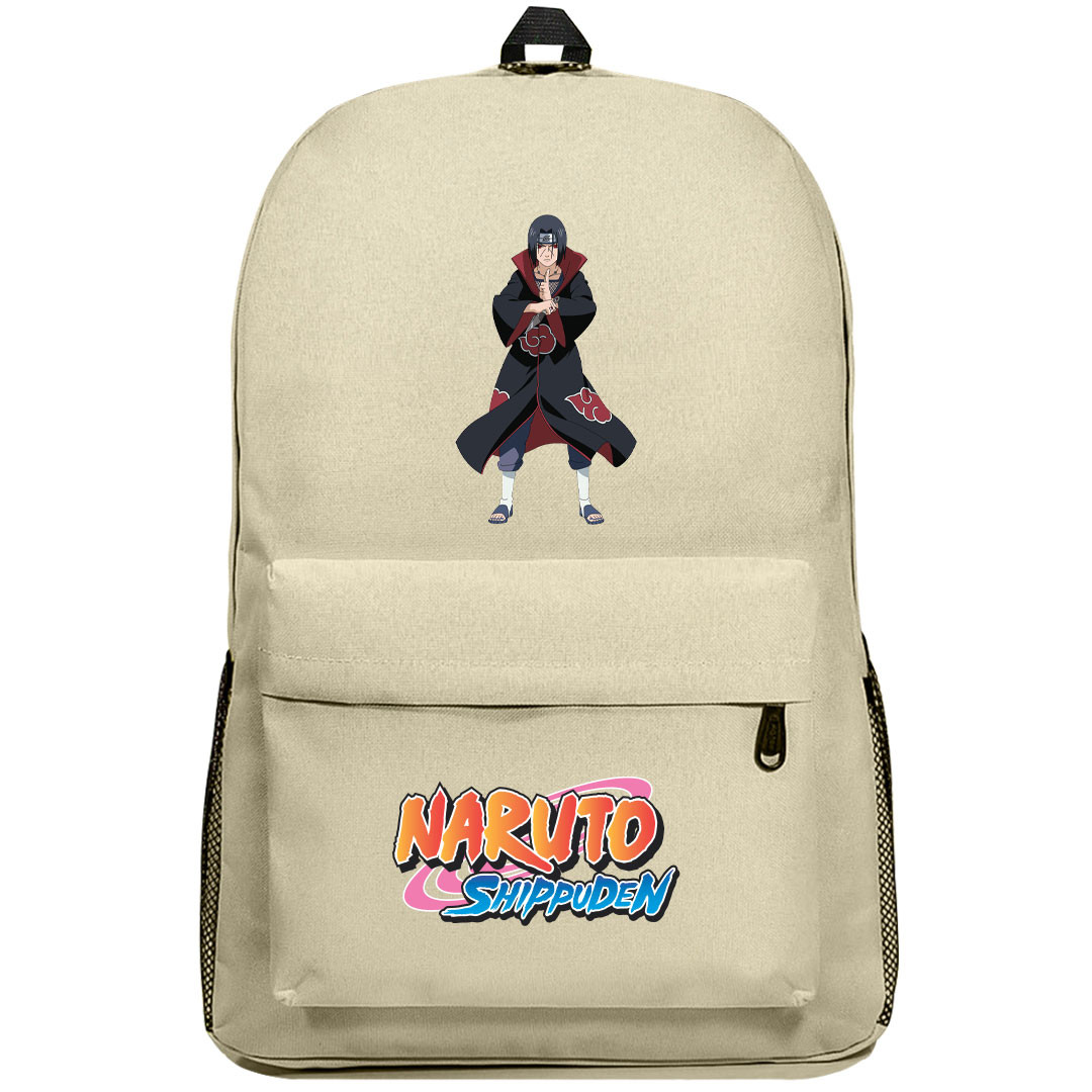 Naruto Shippuden Itachi Uchiha Backpack SuperPack - Itachi Uchiha Mudra And Holding Kunai