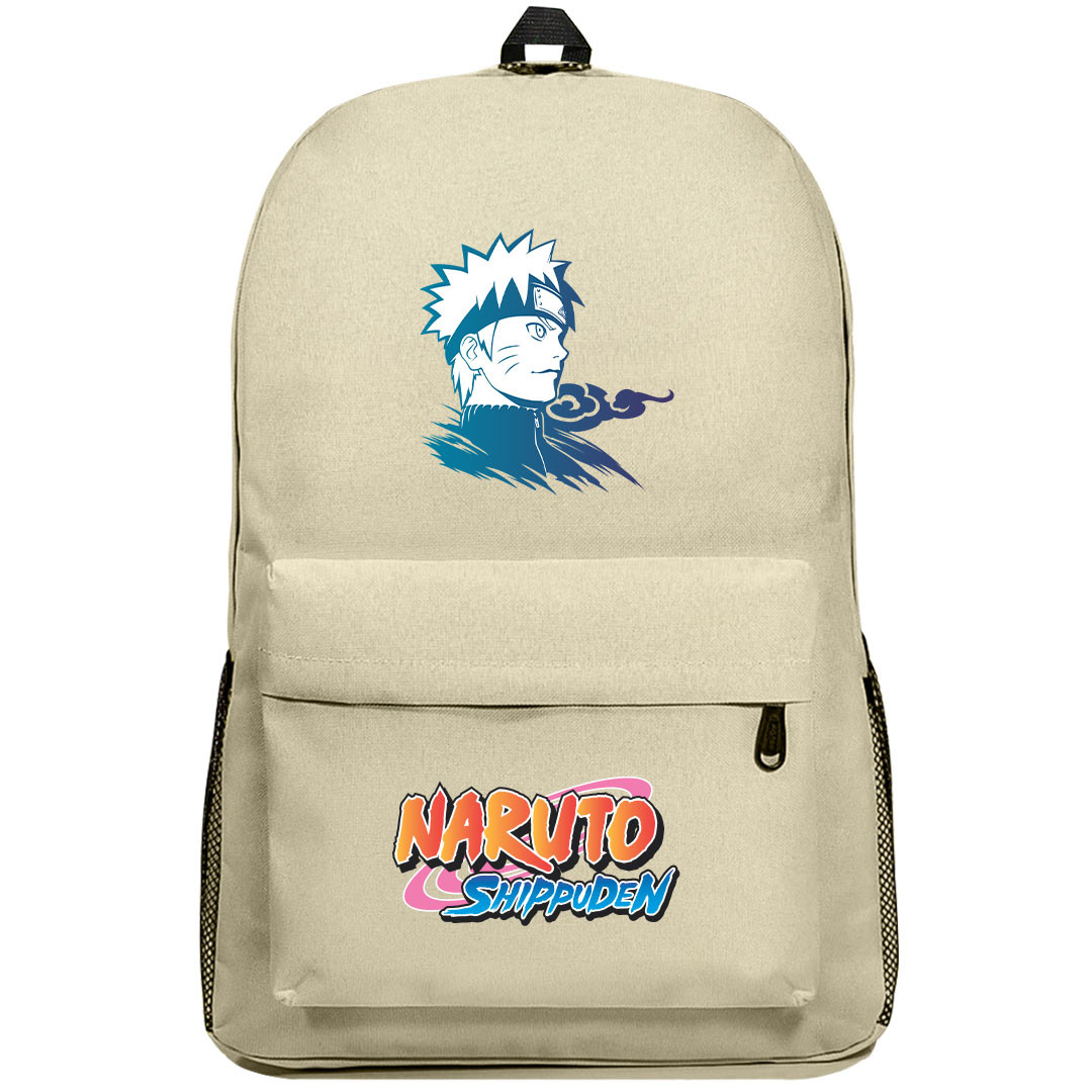 Naruto Shippuden Naruto Uzumaki Backpack SuperPack - Naruto Uzumaki Head Portrait Silhouette