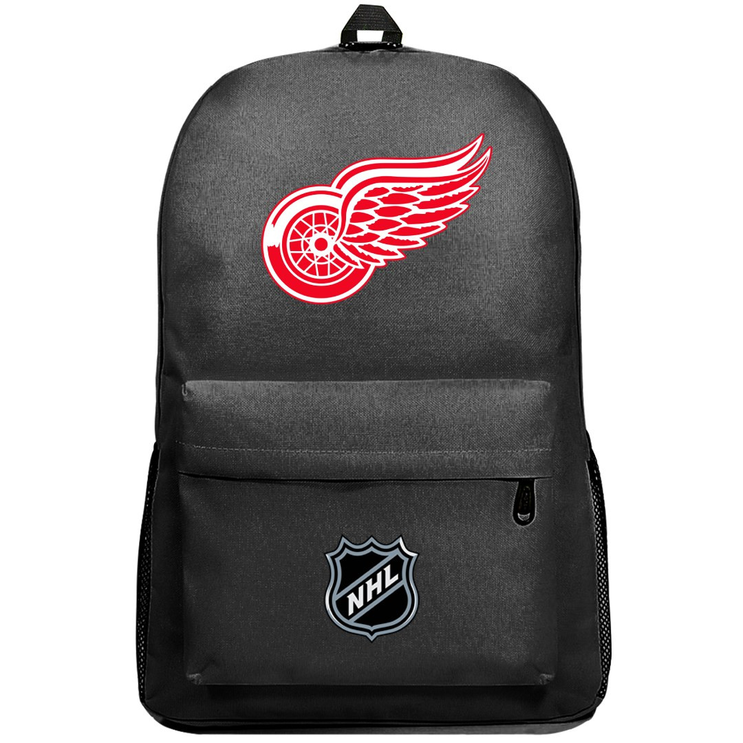 NHL Detroit Red Swings Backpack SuperPack - Detroit Red Swings Team Logo Large