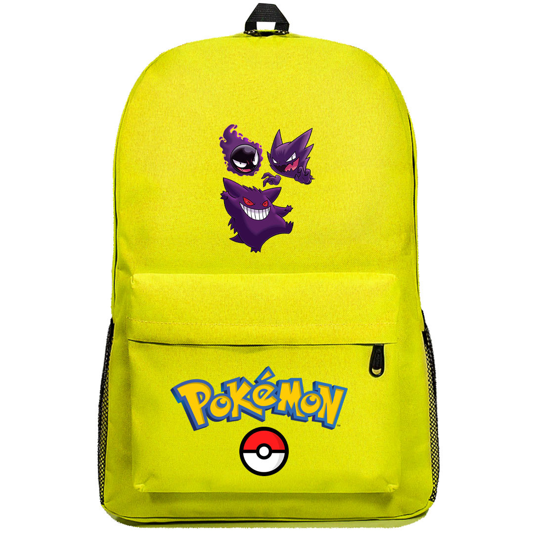 Pokemon Backpack SuperPack - Gastly Haunter Gengar Evolution Cartoon Art Series