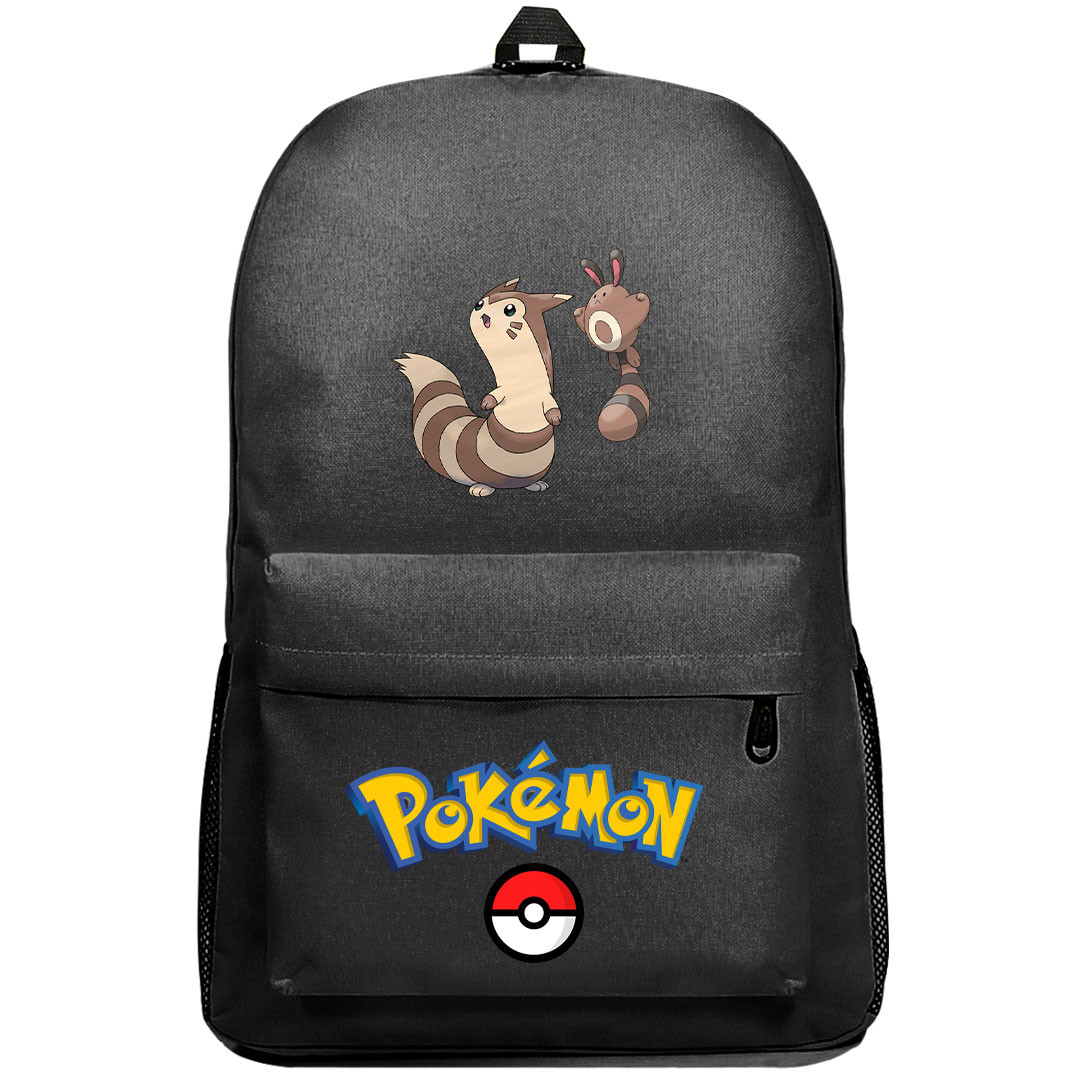 Pokemon Backpack SuperPack- Sentret Furret Evolution Cartoon Art Series
