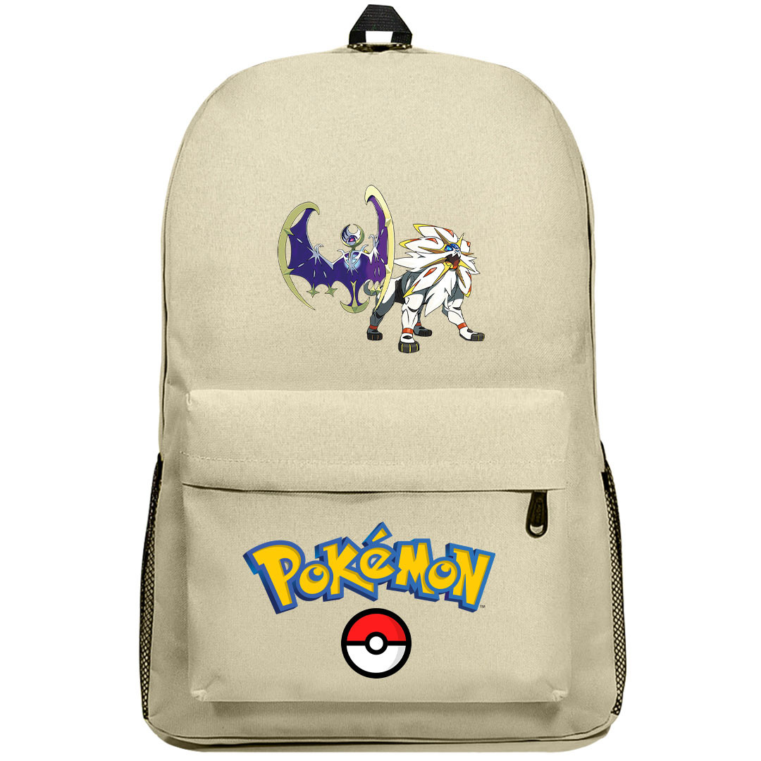 Pokemon Backpack SuperPack - Solgaleo Lunala Epic Battle Cartoon Art Series