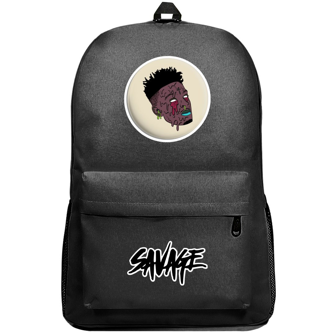 21 Savage Backpack SuperPack - 21 Savage Melting Face Art