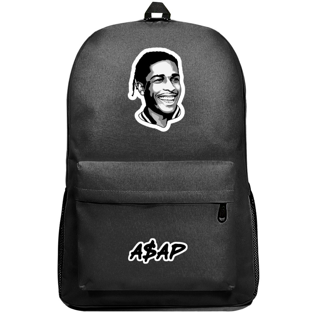 Asap Rocky Backpack SuperPack - Asap Rocky Smiling Grayscale