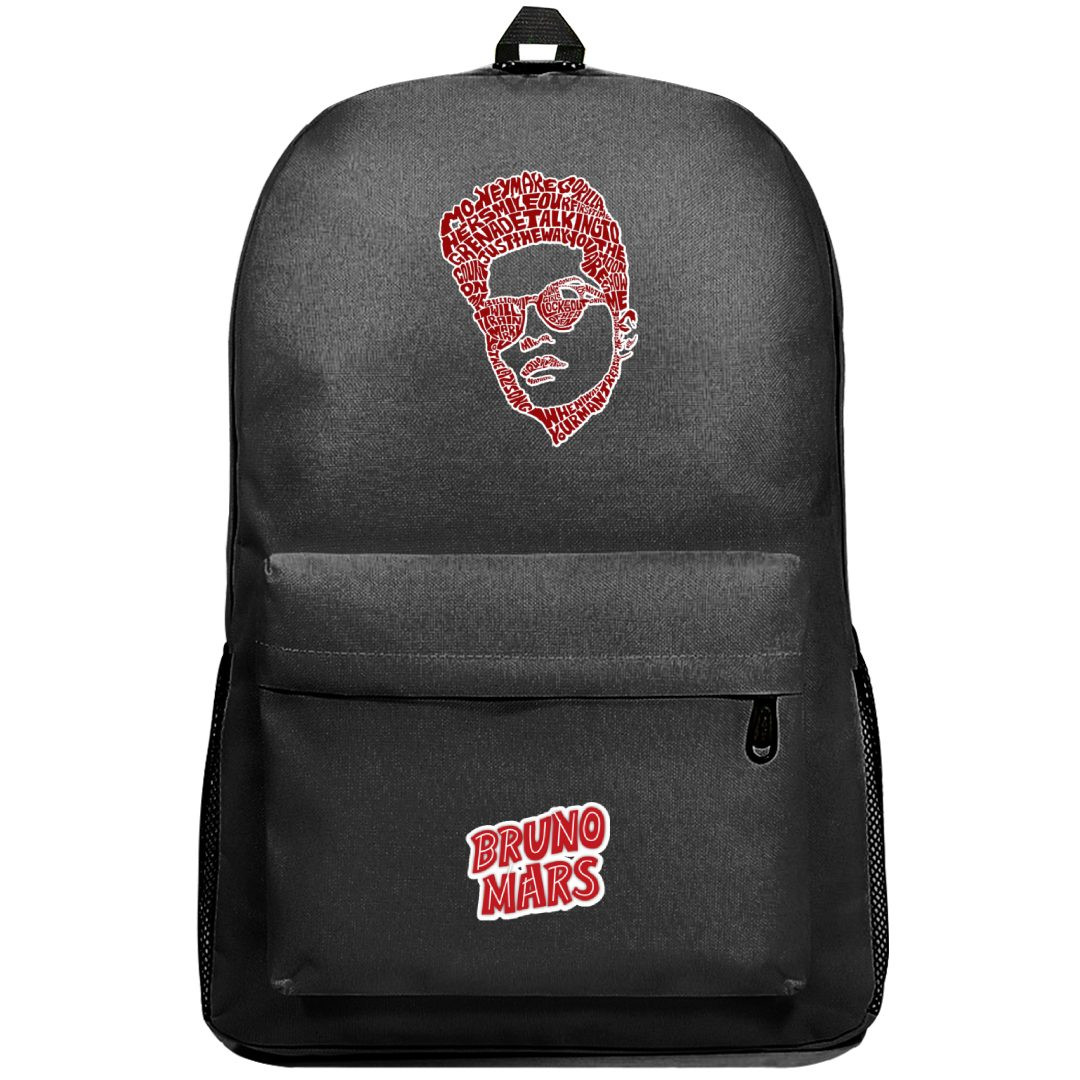Bruno Mars Backpack SuperPack - Bruno Mars Typography Portrait