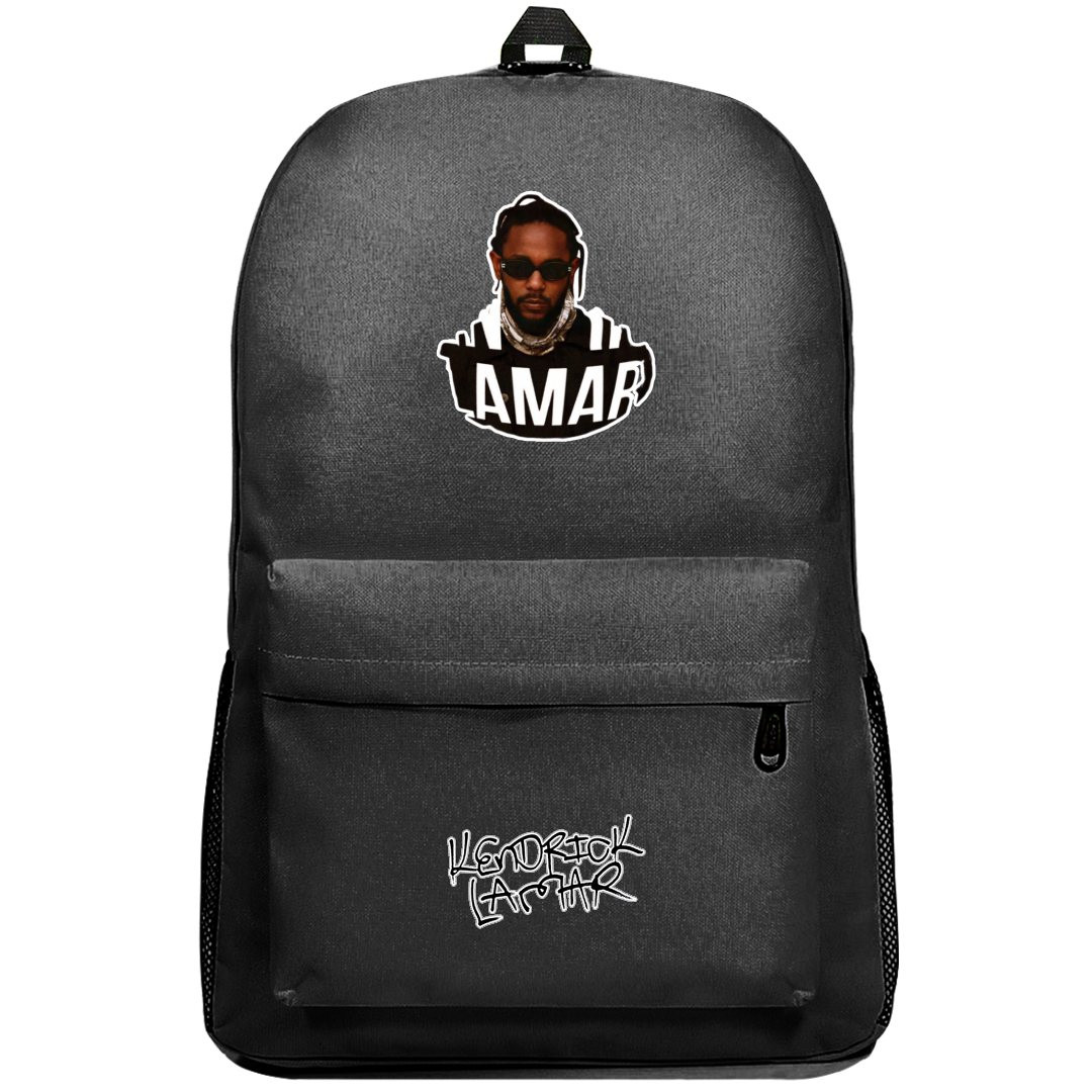 Kendrick Lamar Backpack SuperPack - Kendrick Lamar Portrait Sticker Art