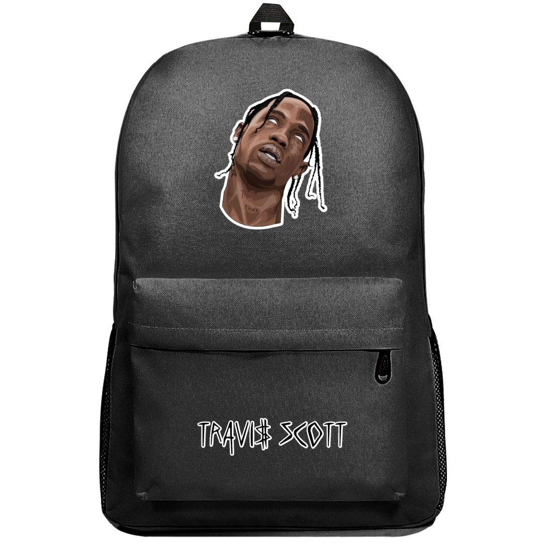 Travis Scott Backpack SuperPack - Travis Scott Portrait Vector Art