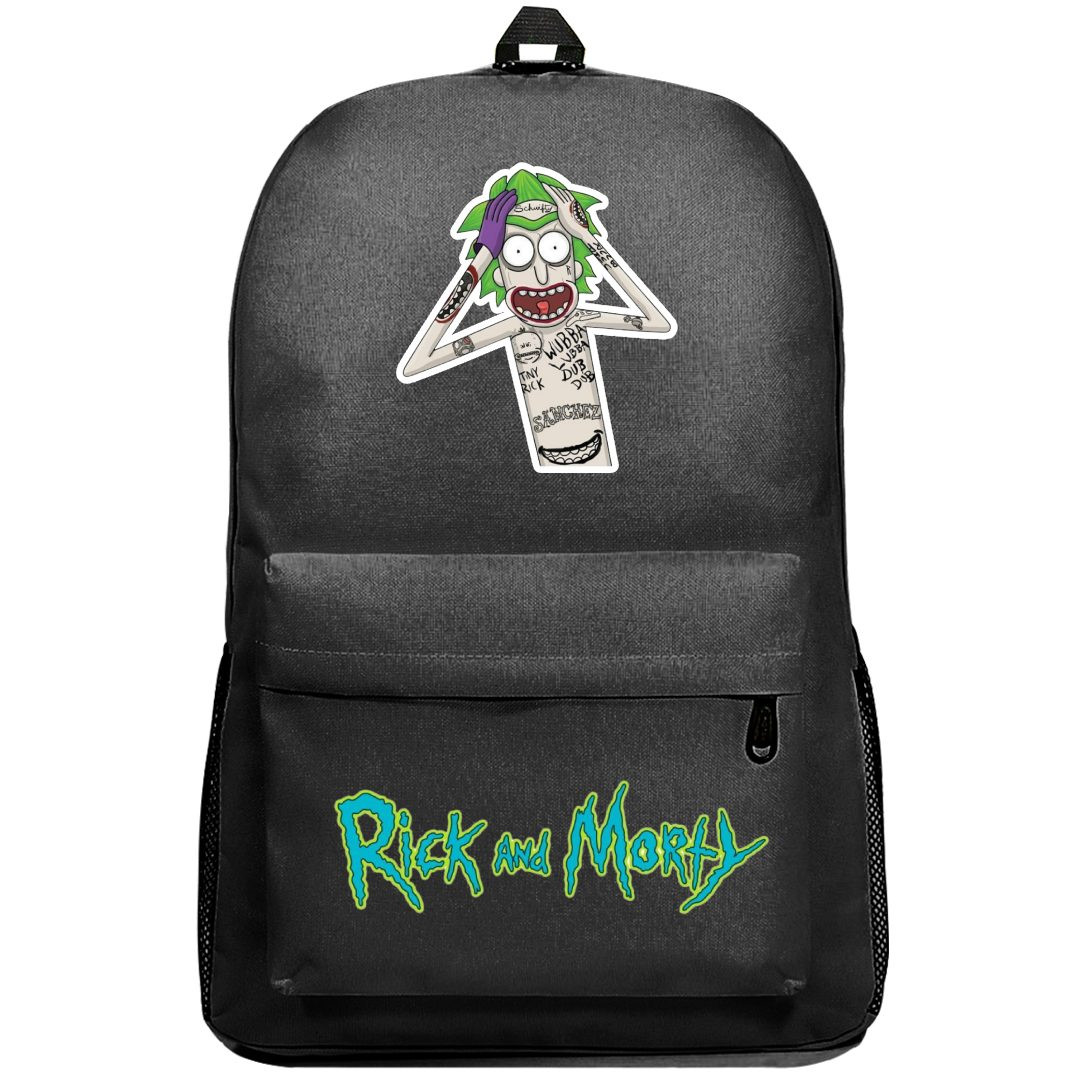 Rick And Morty Rick Backpack SuperPack - Rick Body Tattoo Art