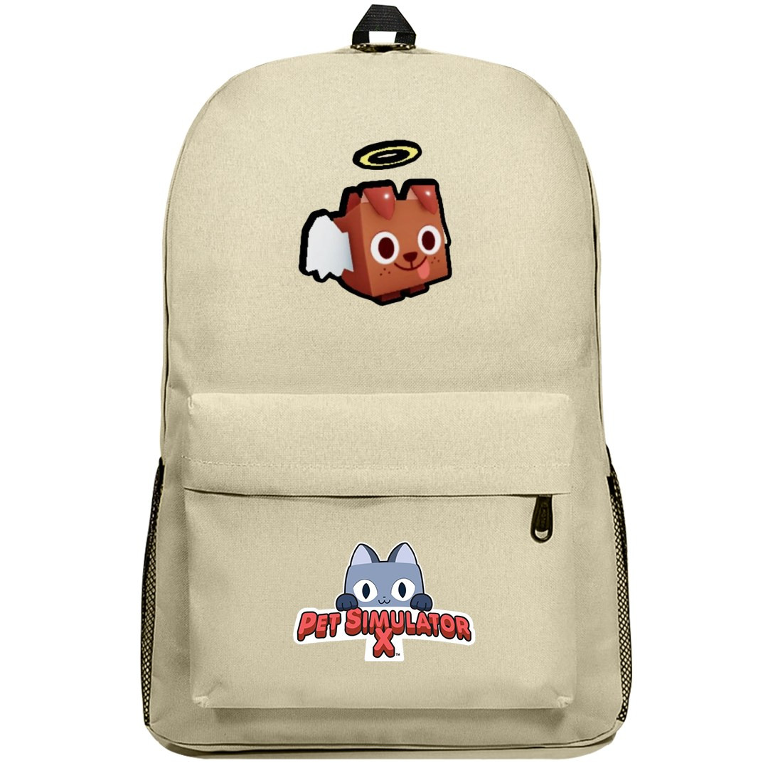 Roblox Pet Simulator X Angel Dog Backpack SuperPack - Angel Dog Character Sticker