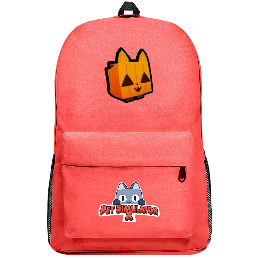 Roblox Pet Simulator X Pumpkin Cat Backpack SuperPack - Pumpkin Cat Character Sticker
