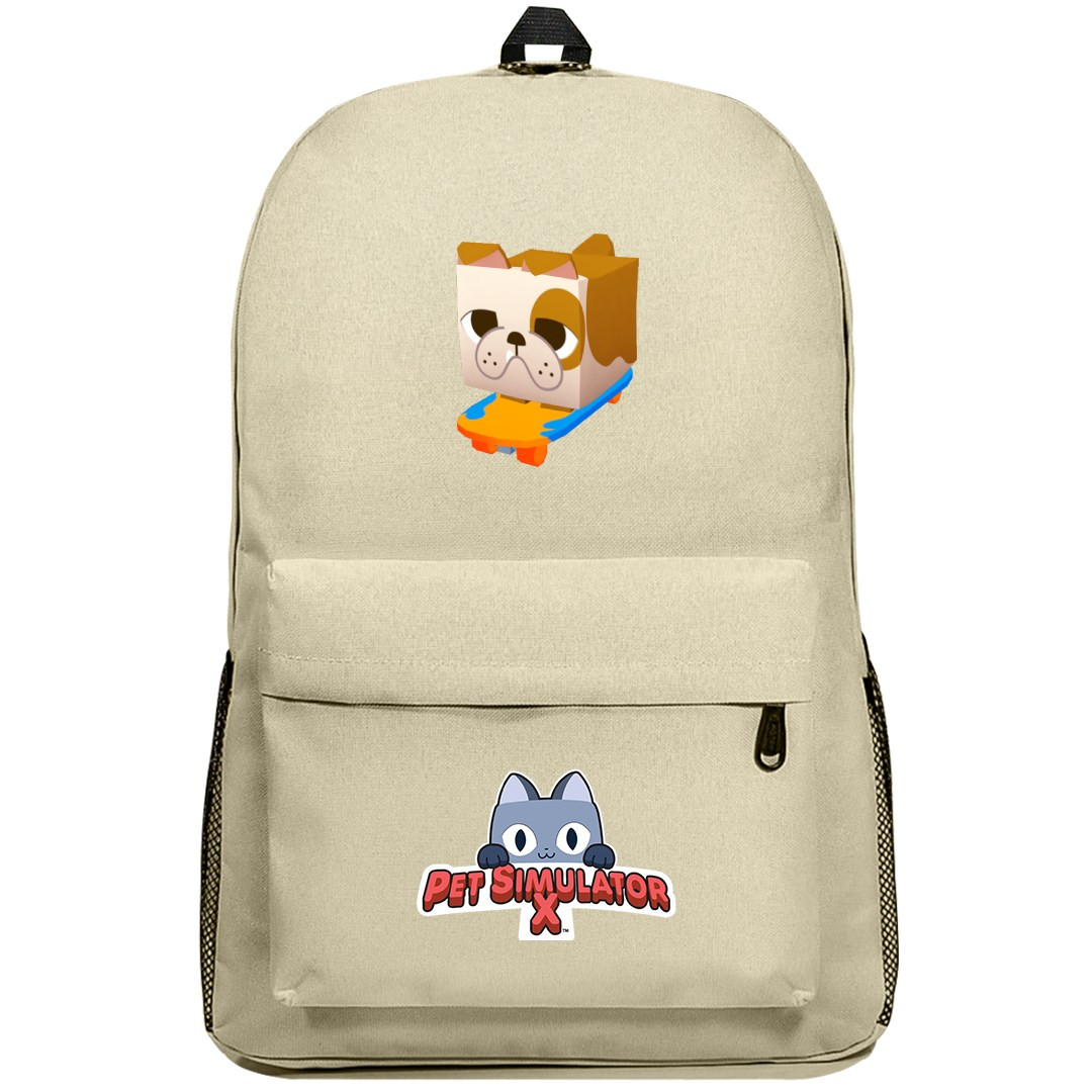 Roblox Pet Simulator X Skateboard Bulldog Backpack SuperPack - Skateboard Bulldog Character Sticker
