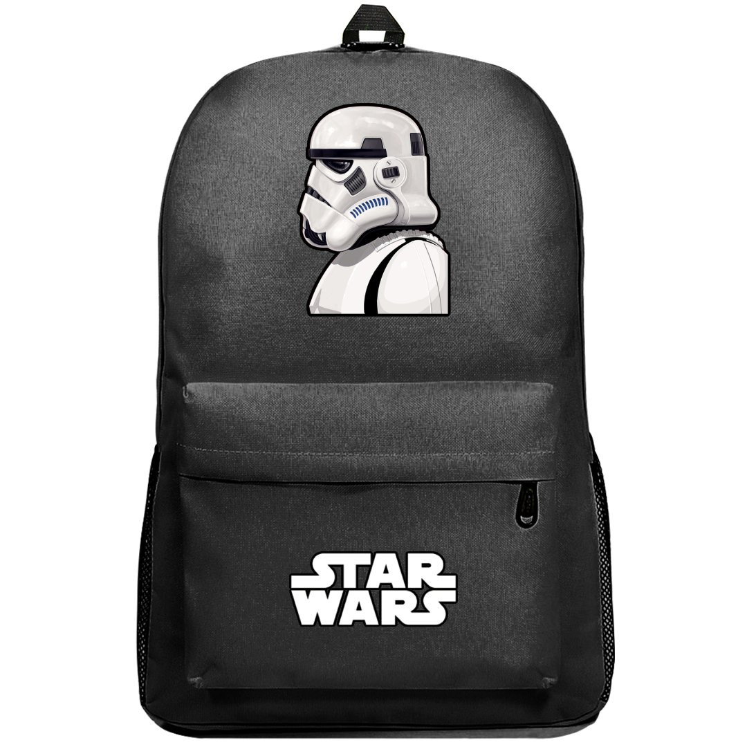 Star Wars Stormtrooper Backpack SuperPack - Stormtrooper Side Portrait Illustration