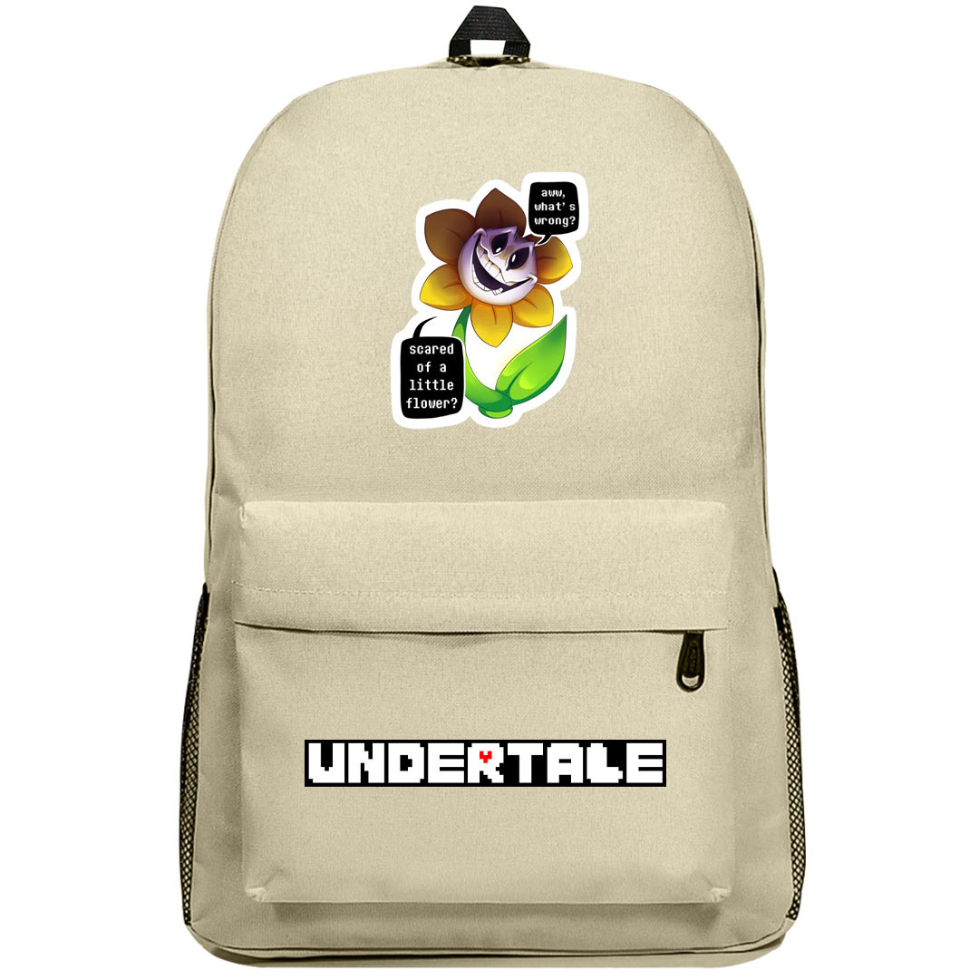 Undertale Flowey Backpack SuperPack - Flowey Evil Sticker Art