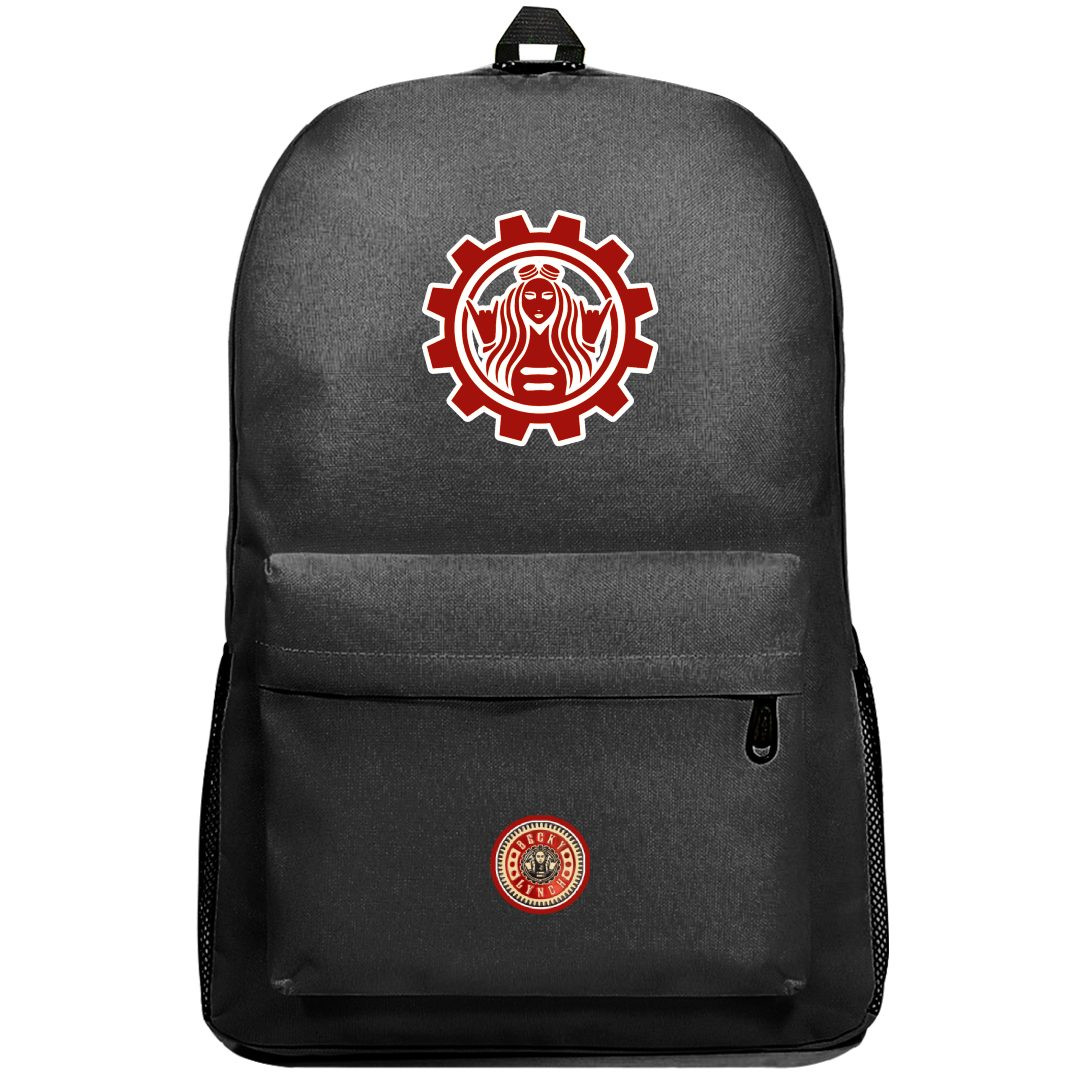 WWE Becky Lynch Backpack SuperPack - Becky Lynch Starbucks Logo Sticker Art