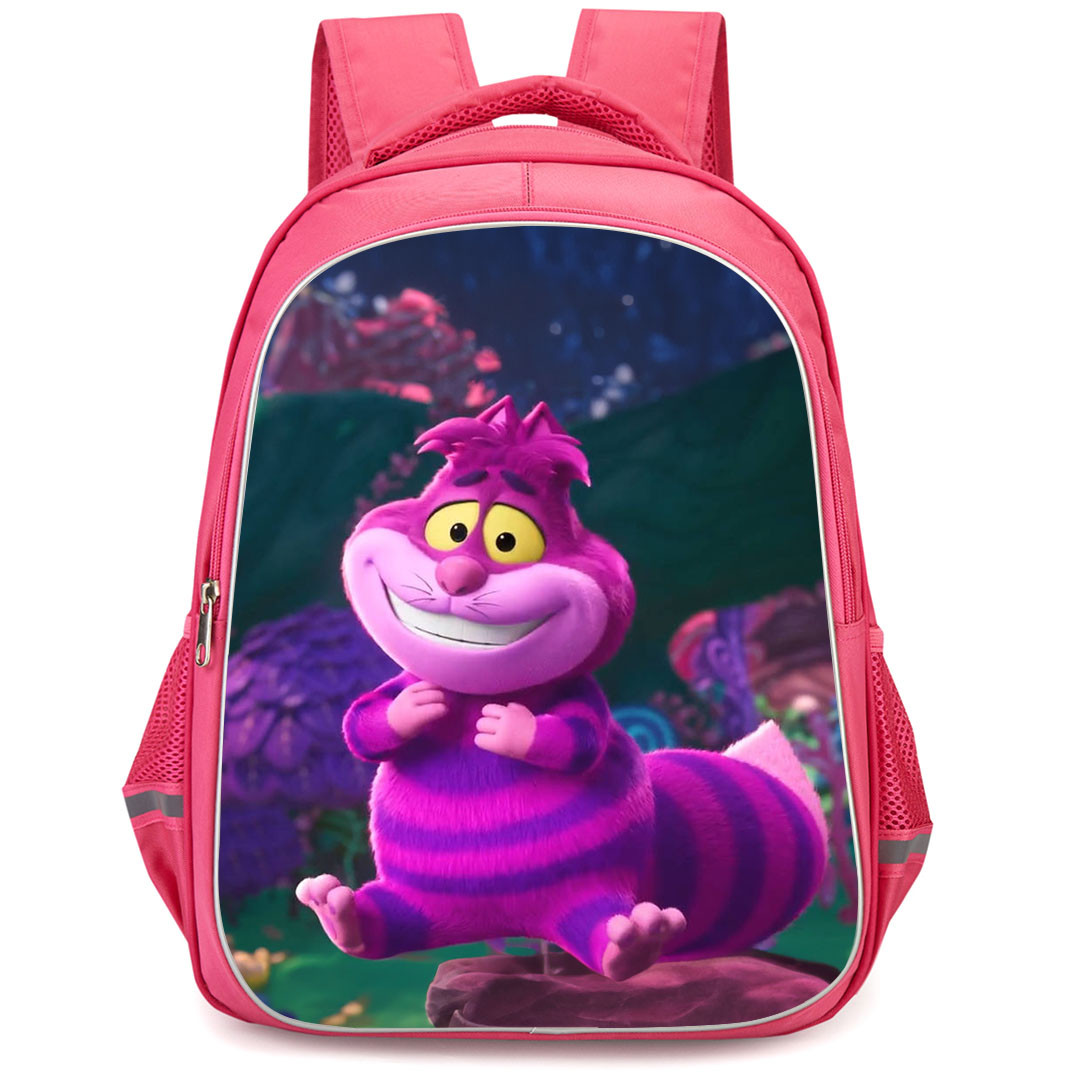 Alice's Wonderland Bakery Cheshire Cat Backpack StudentPack - Cheshire Cat Sitting In the Jungle