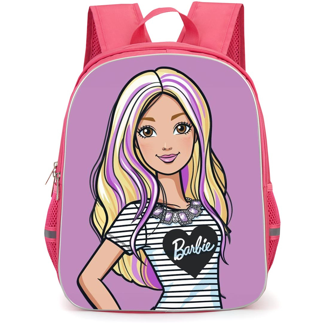 Barbie Backpack StudentPack - Barbie Smiling Cartoon Art