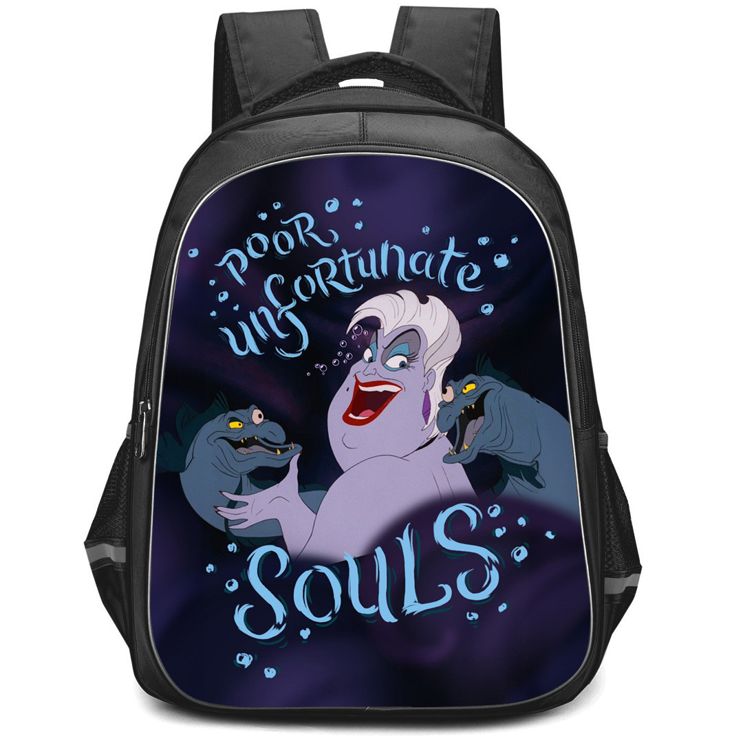 The Little Mermaid Ursula Backpack StudentPack - Ursula Poor Unfortunate Souls Poster Cartoon Art