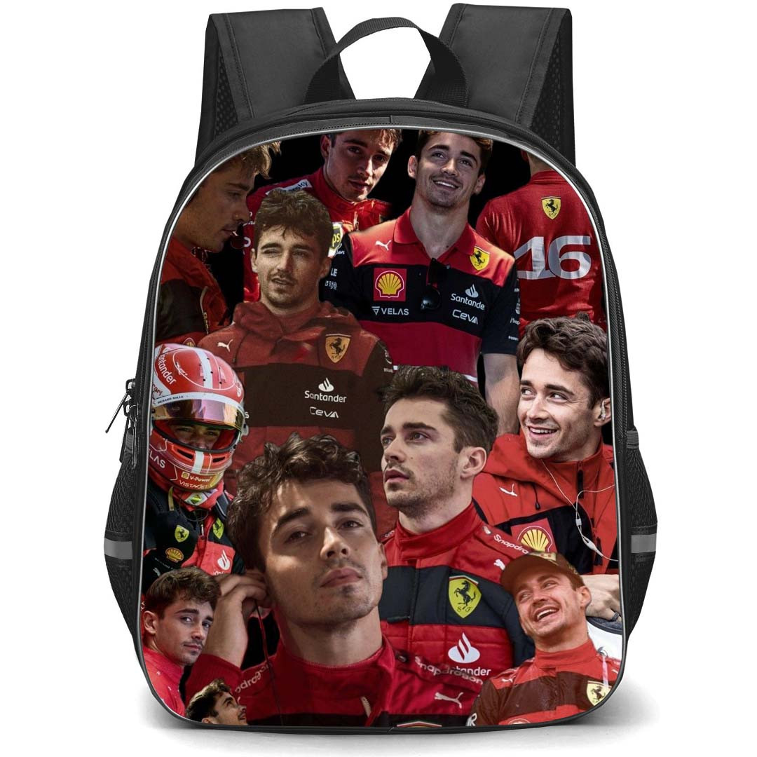 F1 Formula One Charles Leclerc Backpack StudentPack - Charles Leclerc Collage Poster