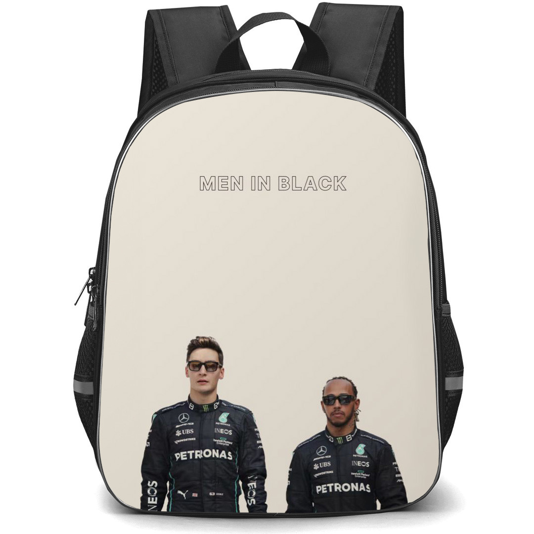 F1 Formula One Backpack StudentPack - Lewis Hamilton And George Russell Poster
