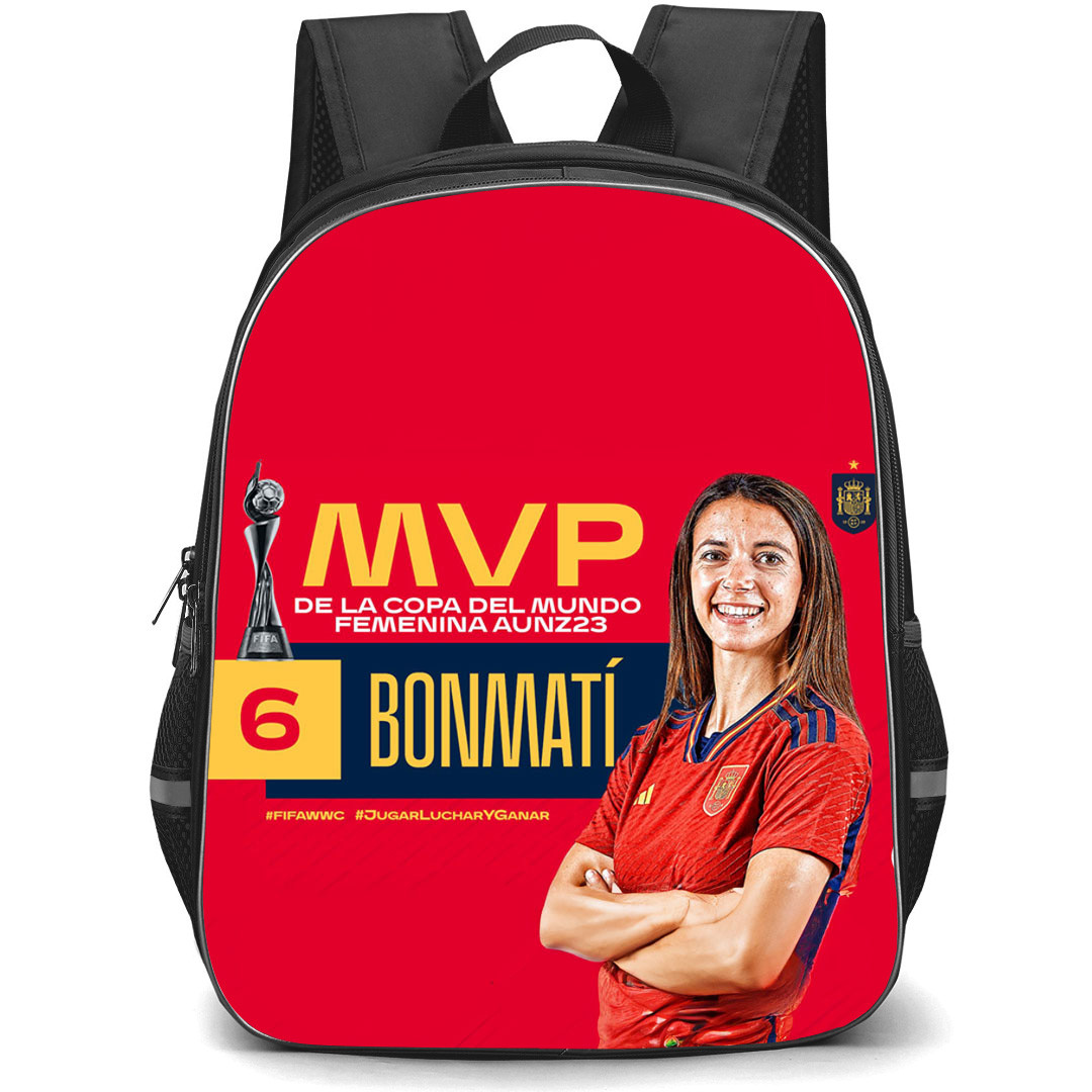Spain Women National Team National Team World Cup Aitana Bonmati Backpack StudentPack - Aitana Bonmati MVP Poster